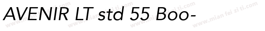 AVENIR LT std 55 Boo字体转换